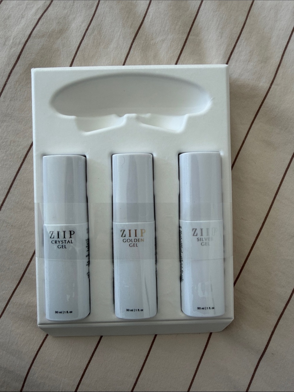ZIIP conductor gels- crystal, gold, silver